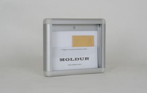 Mailbox with Transparent Barrier