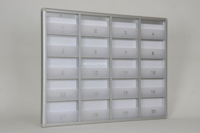 Mailbox 20 Apartments with Barrier Slim