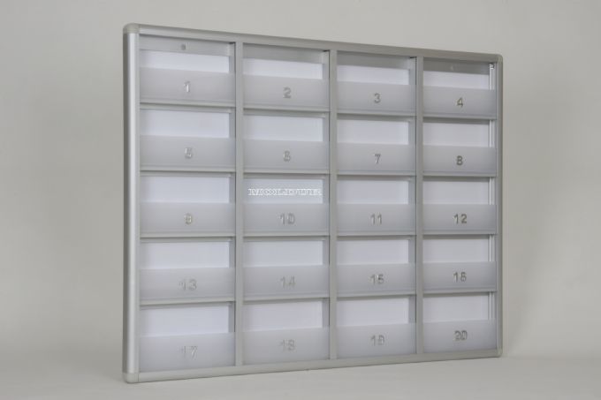Mailbox 20 Apartments with Barrier Slim