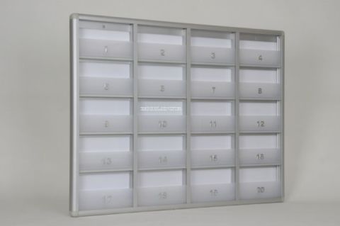 Mailbox 20 Apartments with Barrier Slim
