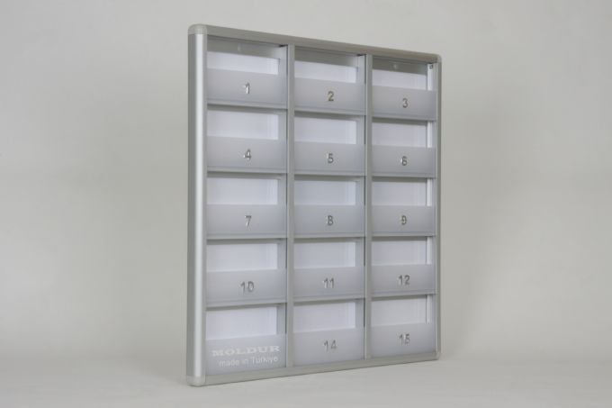 Mailbox 15 Apartments with Barrier Slim
