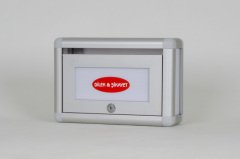 Complaint and Suggestion Box, Mini, Top Opening, Gray Corner