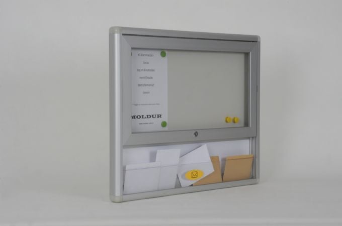 Apartment Building Notice Board and Shared Mailbox Set