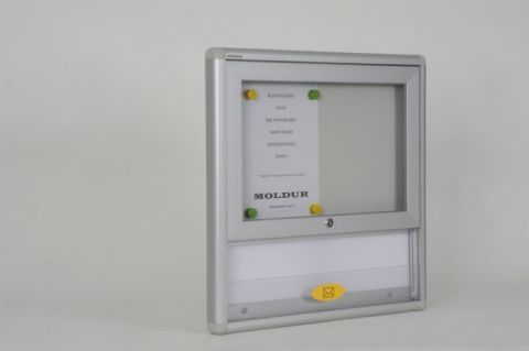 Apartment Building Notice Board and Shared Mailbox Set