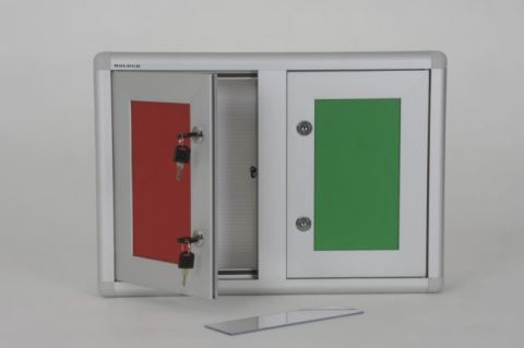 Narkotik Dolabi 4 Kilitli Aluminyum Profil Kasalı