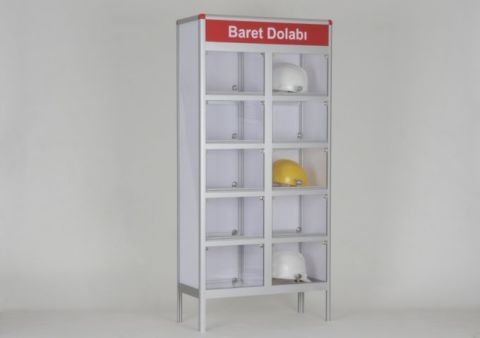 Helmet Cabinet, 10-unit Set