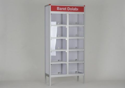 Helmet Cabinet, 10-unit Set