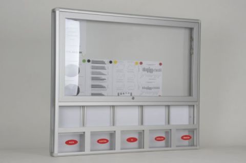 Ortak Posta Kutusu 10 A4 Kapasiteli Duyuru Panosu