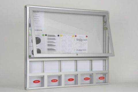 Ortak Posta Kutusu 10 A4 Kapasiteli Duyuru Panosu