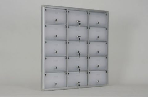 Mailbox with Apartment Nameplate and Plexiglas Door