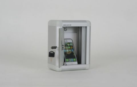 Mobile Phone Locker with Metal Lid and Name Tag Compartment