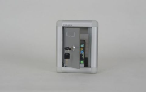 Mobile Phone Locker with Metal Lid and Name Tag Compartment