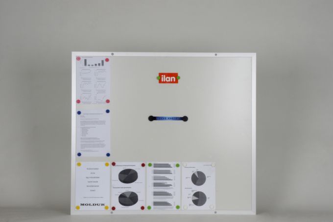 Magnetic Notice Board, 15 A4 Capacity