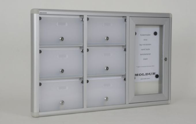 Mailbox 6 with Apartment Nameplate and Notice Board