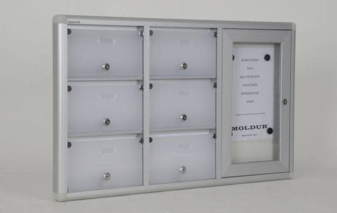 Mailbox 6 with Apartment Nameplate and Notice Board