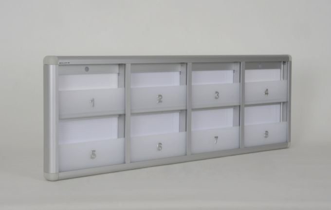 Apartment Mailbox with Barrier for 8 Apartments