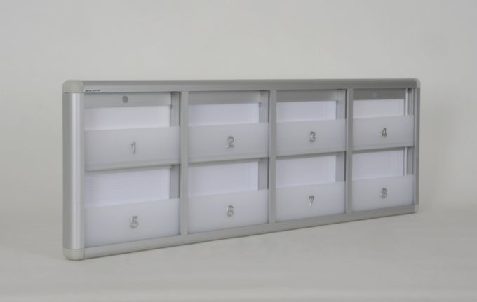 Apartment Mailbox with Barrier for 8 Apartments