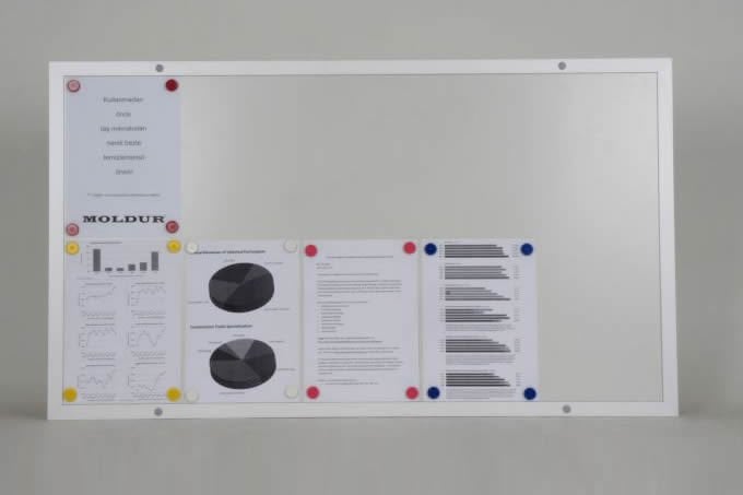 Magnetic Notice Board, 10 A4 Capacity