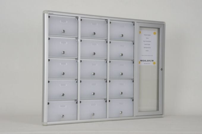 Posta Kutusu 15 Daire İsimlikli Apartman Duyuru Panolu