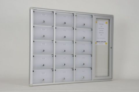 Posta Kutusu 15 Daire İsimlikli Apartman Duyuru Panolu