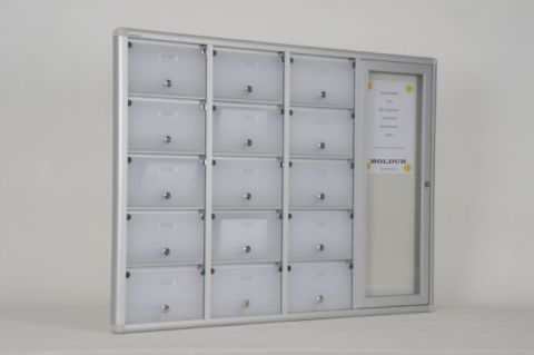 Posta Kutusu 15 Daire İsimlikli Apartman Duyuru Panolu