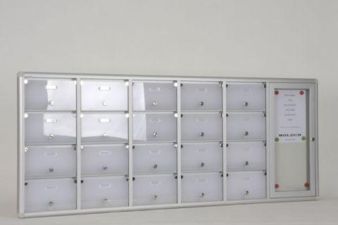 Mailbox 20 Apartment Building Notice Board