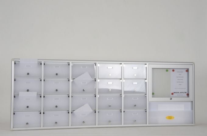 Posta Kutusu 20 Daire Duyuru Panosu ve Dergilik Haznesi