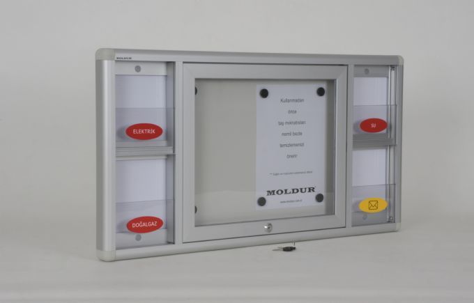 Apartment Building Notice Board and Shared Mailbox Set