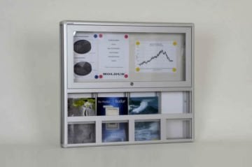 Broşürlüklü 4 A4 Kapasiteli İlan Panosu