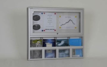 Broşürlüklü 4 A4 Kapasiteli İlan Panosu