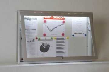 Illuminated Notice Board, 8 A4 Capacity