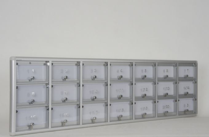 Posta Kutusu 21 Daire Numaralı Transparan