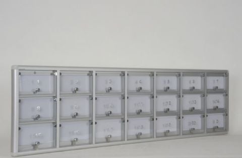 Posta Kutusu 21 Daire Numaralı Transparan