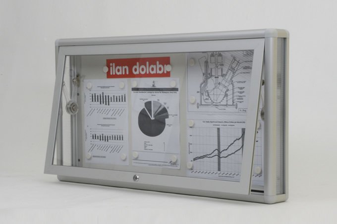 Magnetic Notice Board, 4 A4 Sheet Capacity