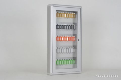 Key Cabinet with 50 Hook Capacity and Number Holder
