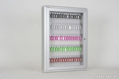 Key Cabinet with 80 Hook Capacity and Number Holder