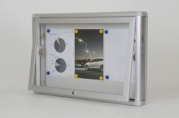 Apartment Building Notice Board, 3 A4 Capacity