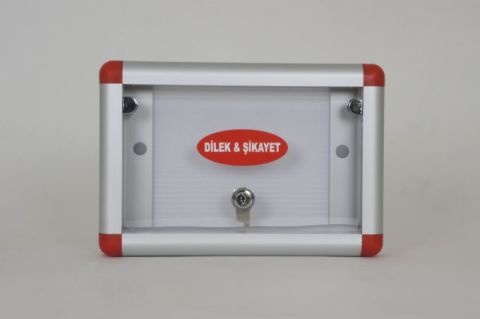 Dilek ve Şikayet Kutusu Şeffaf
