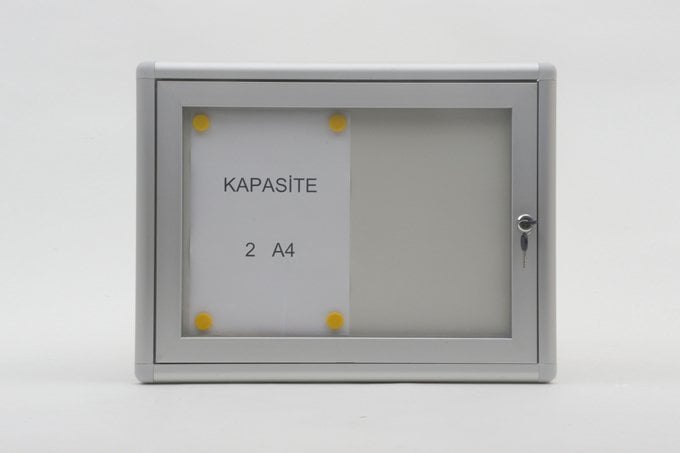 Apartman Duyuru Panosu Mıknatıslı 2 A4 Kapasiteli