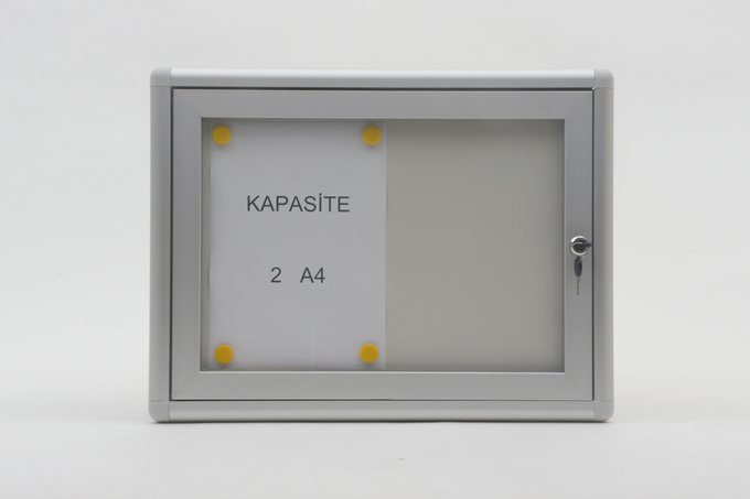Apartment Building Notice Board, Magnetic, 2 A4 Capacity