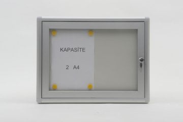 Apartman Duyuru Panosu Mıknatıslı 2 A4 Kapasiteli