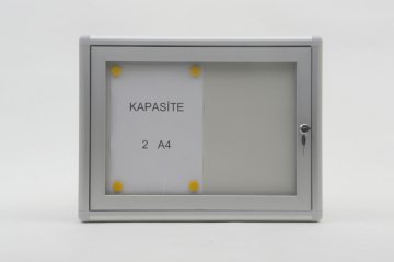 Apartment Building Notice Board, Magnetic, 2 A4 Capacity