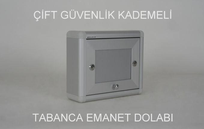 Tabanca Emanet Dolabı Çift Güvenlik Kademeli