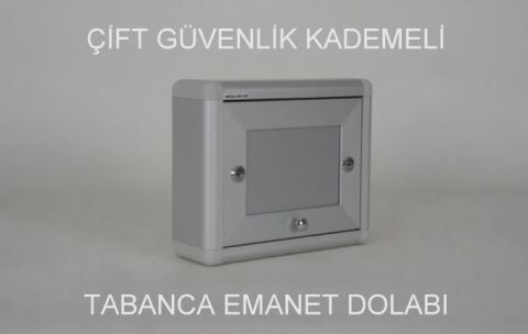 Tabanca Emanet Dolabı Çift Güvenlik Kademeli