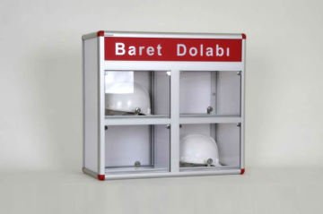 Helmet Cabinet, 4-Compartment Unit