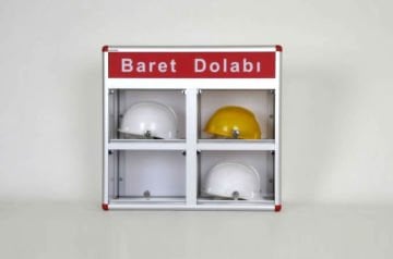 Helmet Cabinet, 4-Compartment Unit