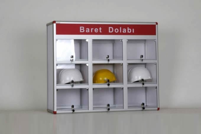Helmet Cabinet, 9-Compartment Unit
