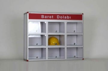 Helmet Cabinet, 9-Compartment Unit