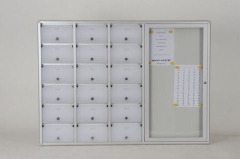 Mailbox 18 Apartment Building Notice Board