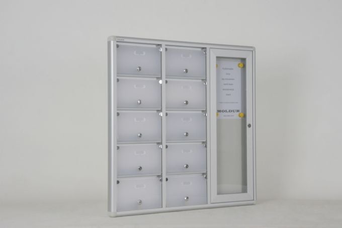 Plexiglass Mailbox with Nameplate for 10 Apartments